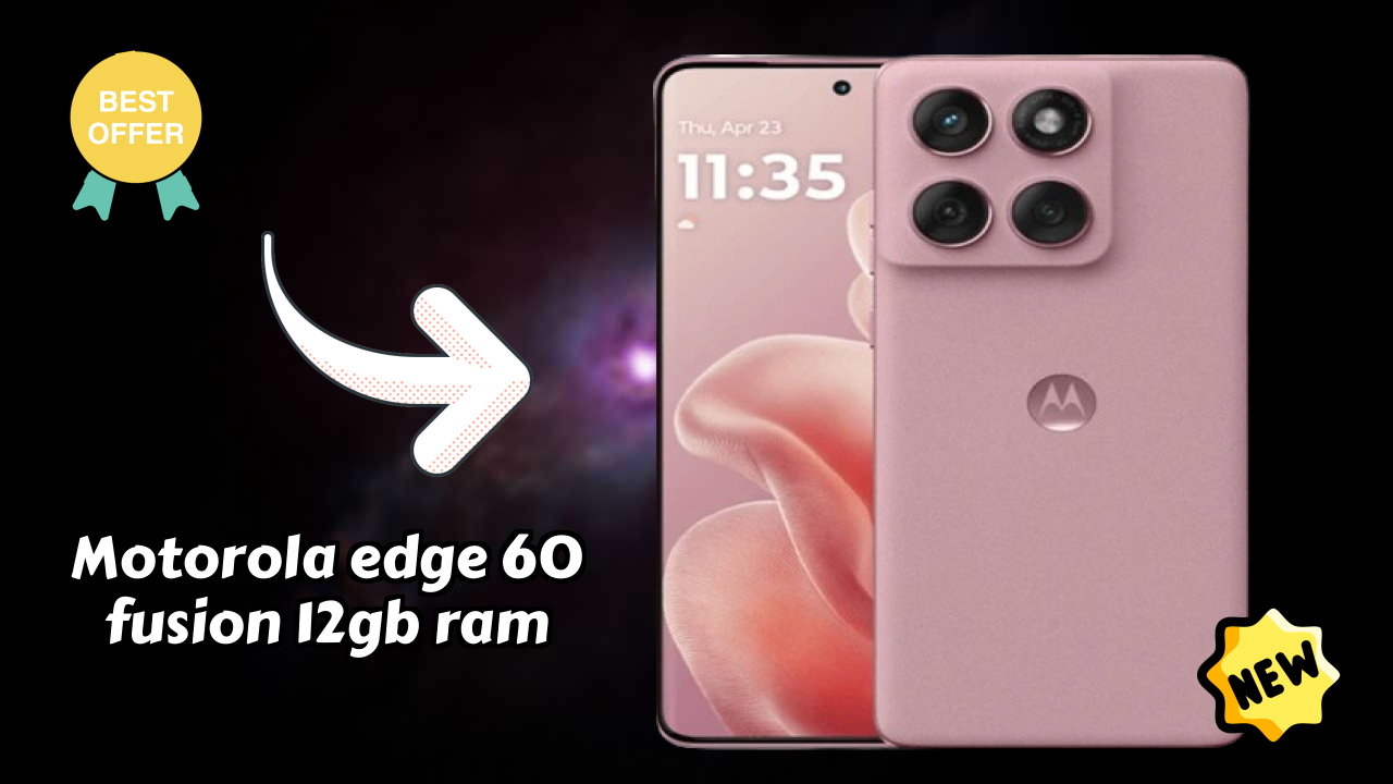 Motorola Edge 60 Fusion 12GB RAM Performance: 12 GB RAM Multitasking